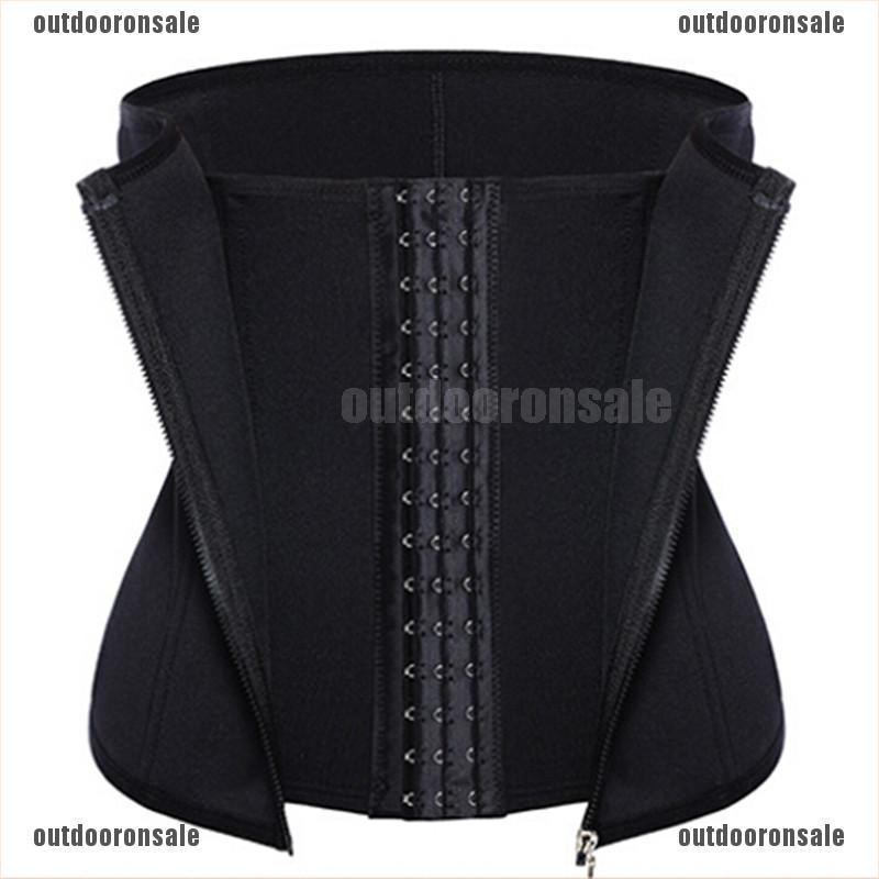 <ODOS> Corset Body Shaper Latex Rubber Waist Trainer Underbust Zipper Slimming Belt [hot]