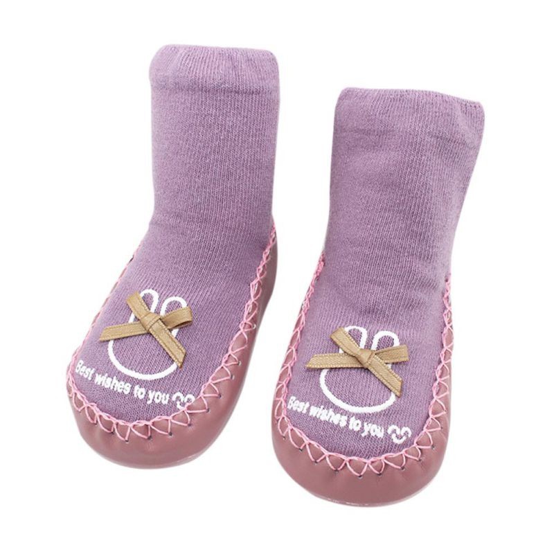 Cute Baby Toddlers Anti-slip Crawling Socks Shoes Toddler Slipper Boots 0-14 Months