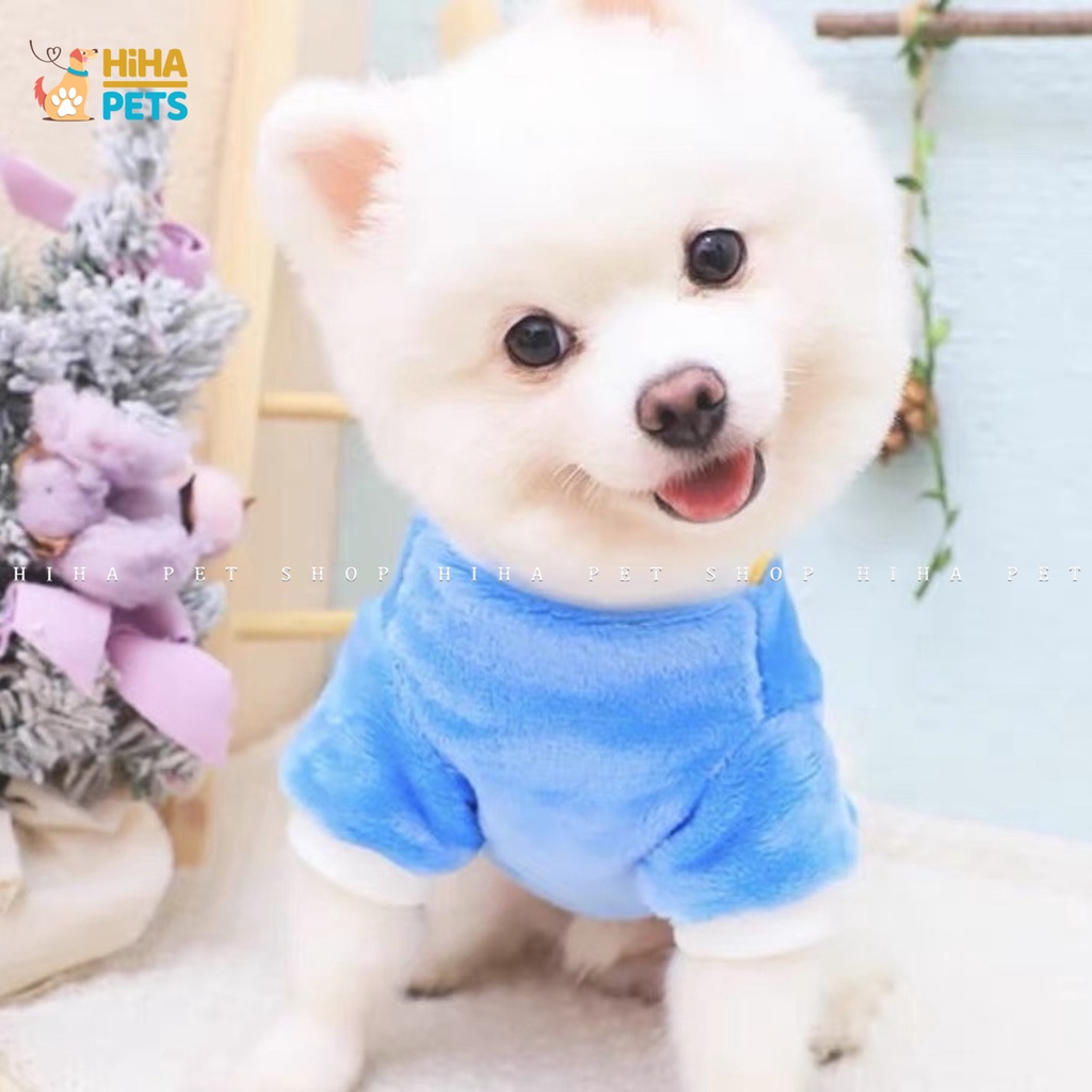 Áo Thun Cho Chó Mèo Thu Đông Có Túi Dễ Thương Quần Áo Thú Cưng Lông Nỉ Giá Rẻ
