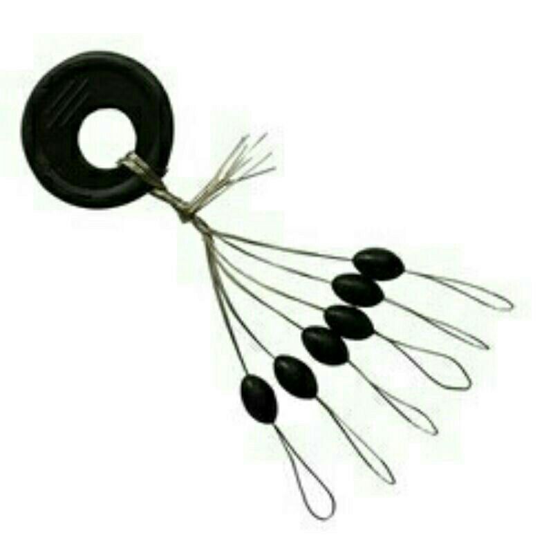 Hạt chặn phao câu cá 6 hạt loại đẹp -giá rẻ-