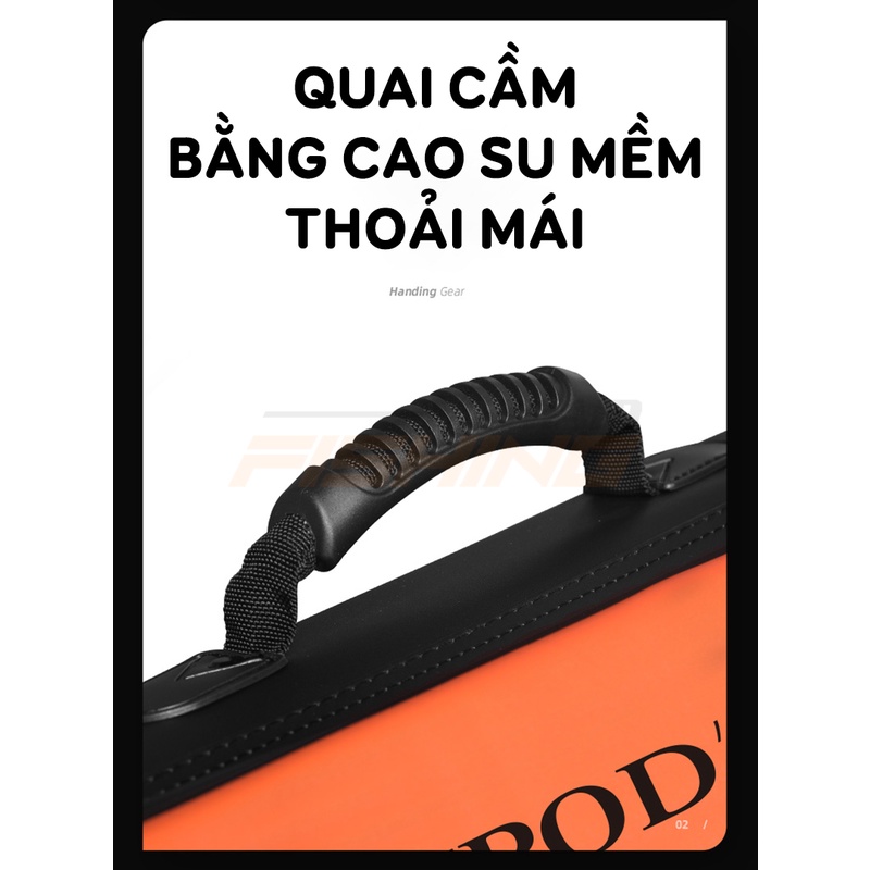 Bao Đựng Cần Handing TPC ( Có Chân 128*15*12.5 cm) - Túi đựng dụng cụ câu cá ( Sức chứa lớn)