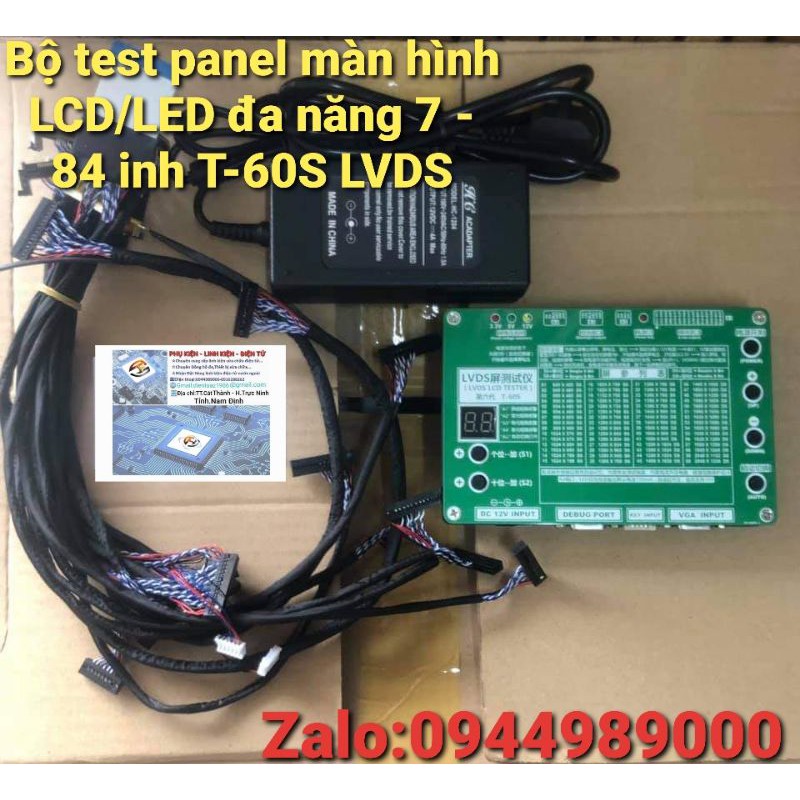 Bộ test panel màn hình LCD/LED đa năng 7 - 84 inh T-60S LVDS