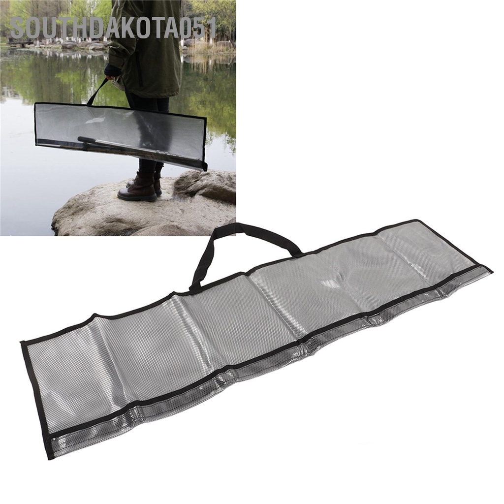 Southdakota051 Túi đựng cần câu cá Dung tích lớn trong suốt có thể gập lại Tay nghề tinh tế PVC Hộp cho ngoài trời