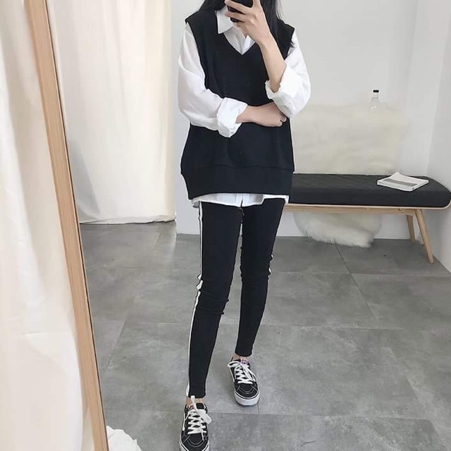 ÁO GILE BASIC UNISEX BLACK
