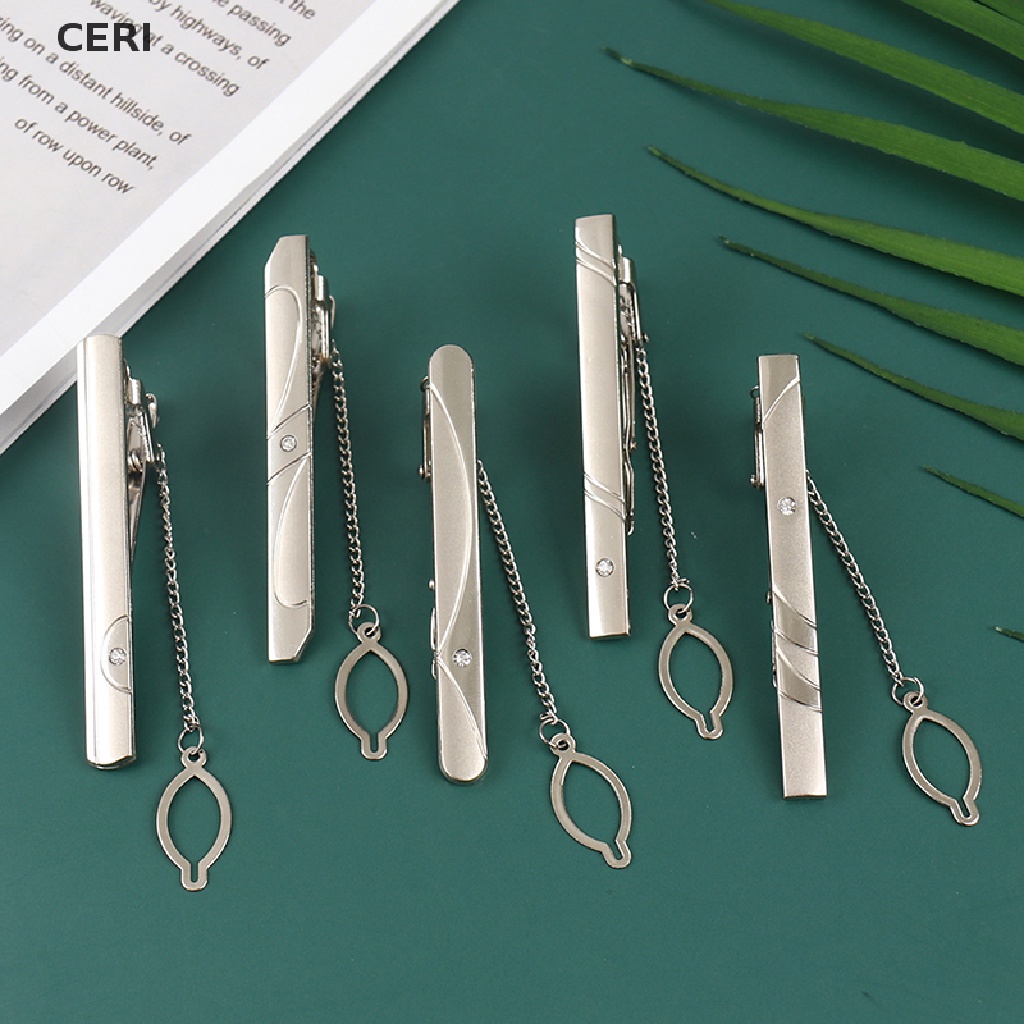 Kẹp cà vạt bằng thép không gỉ màu bạc mới cho nam