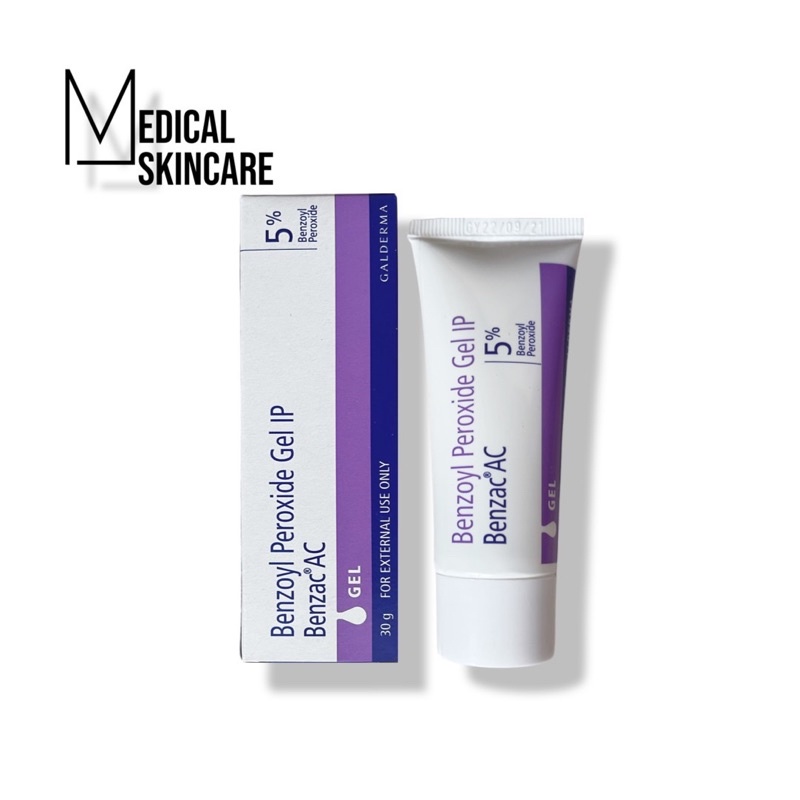 Benzac 5% Kem ngừa mụn Benzac AC Benzoyl Peroxide 30g