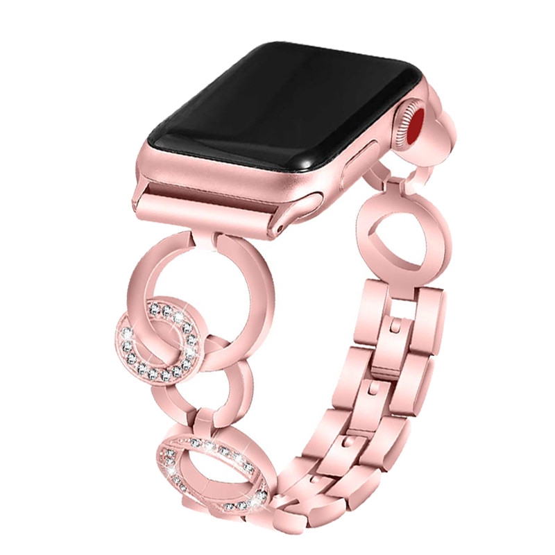 Stainless steel strap for Apple Watch 40mm 44mm 38mm 42mm strap iWatch series 1 2 3 4 ladies bracelet