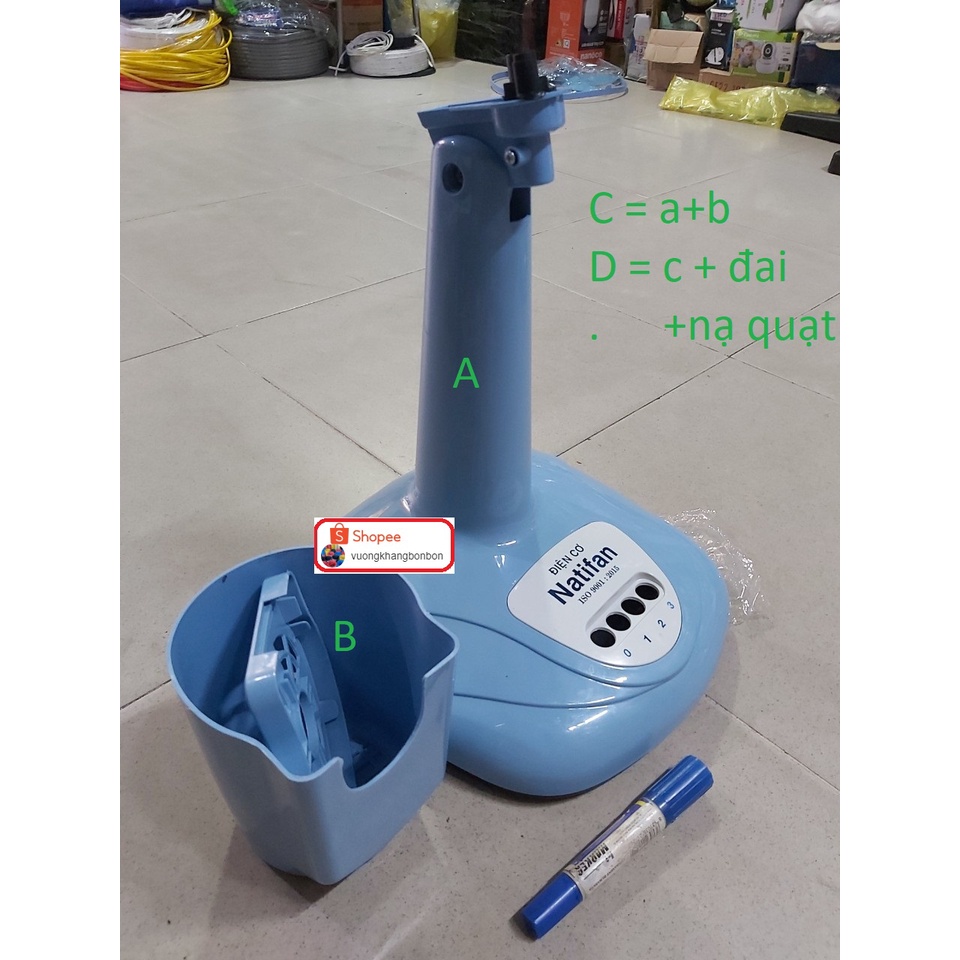 thân quạt Bàn B4 - CAM KẾT HÀNG Y HÌNH