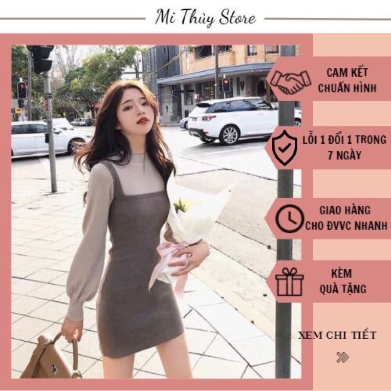 (Sẵn) Set váy mặc đôi bạn thân body ngắn và váy xoè dài