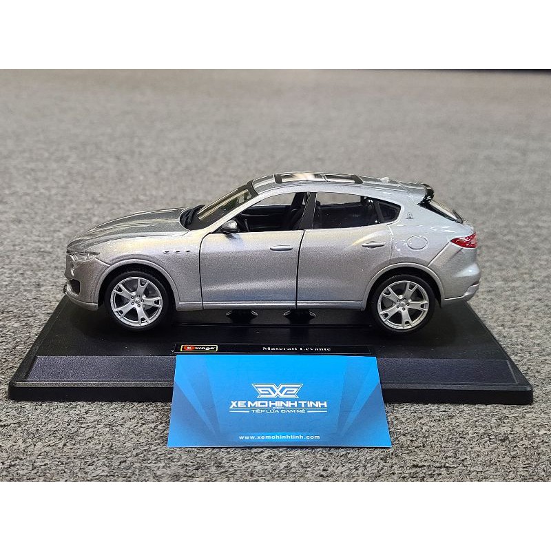 Xe Mô Hình Maserati Levante 1:24 Bburago (Xám)