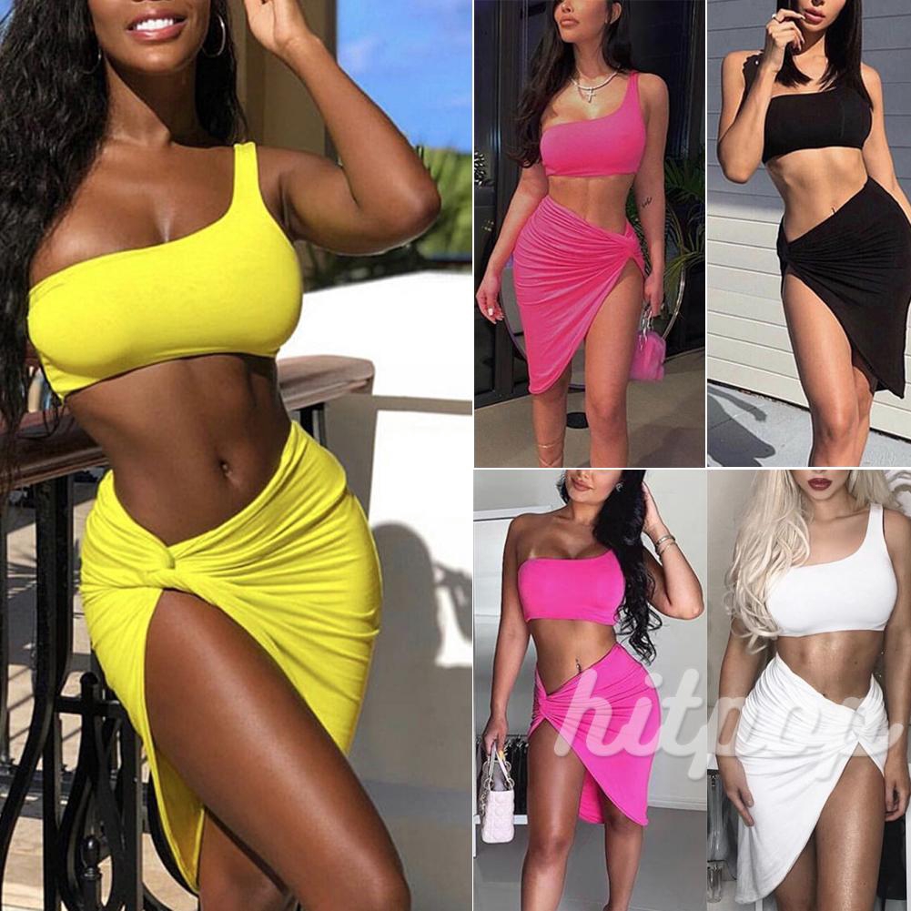 Set Áo 2 Dây Lửng + Chân Váy Bút Chì Thời Trang Nữ Tính