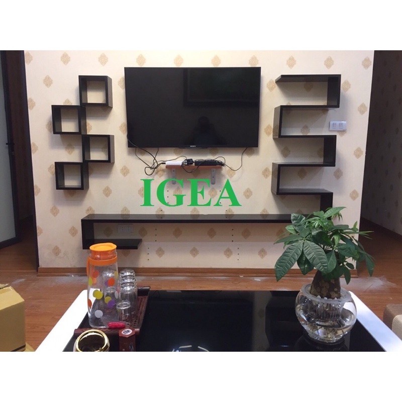 kệ tivi treo phòng khách giá xưởng 2mx20