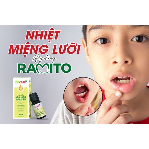 Tinh dầu răng miệng Ramito -10ml - Làm Sạch Và Thơm Răng Miệng, Phòng Tránh Các Vấn Đề Liên Quan Tai Mũi Họng
