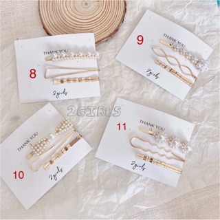 Set 3,4 kẹp tóc ngọc cực xinh