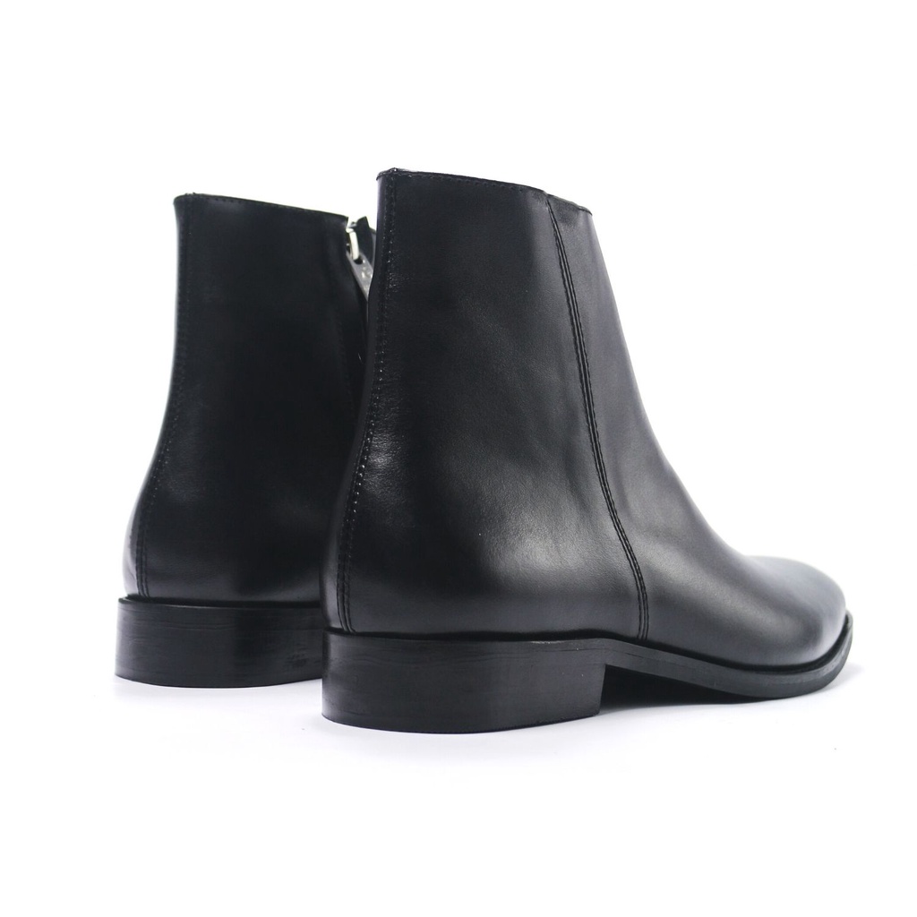 Giày boots nam cao cấp da bò nhập khẩu, Zip boots handmade August shoes AG1K chính hãng bảo hành 12 tháng | BigBuy360 - bigbuy360.vn