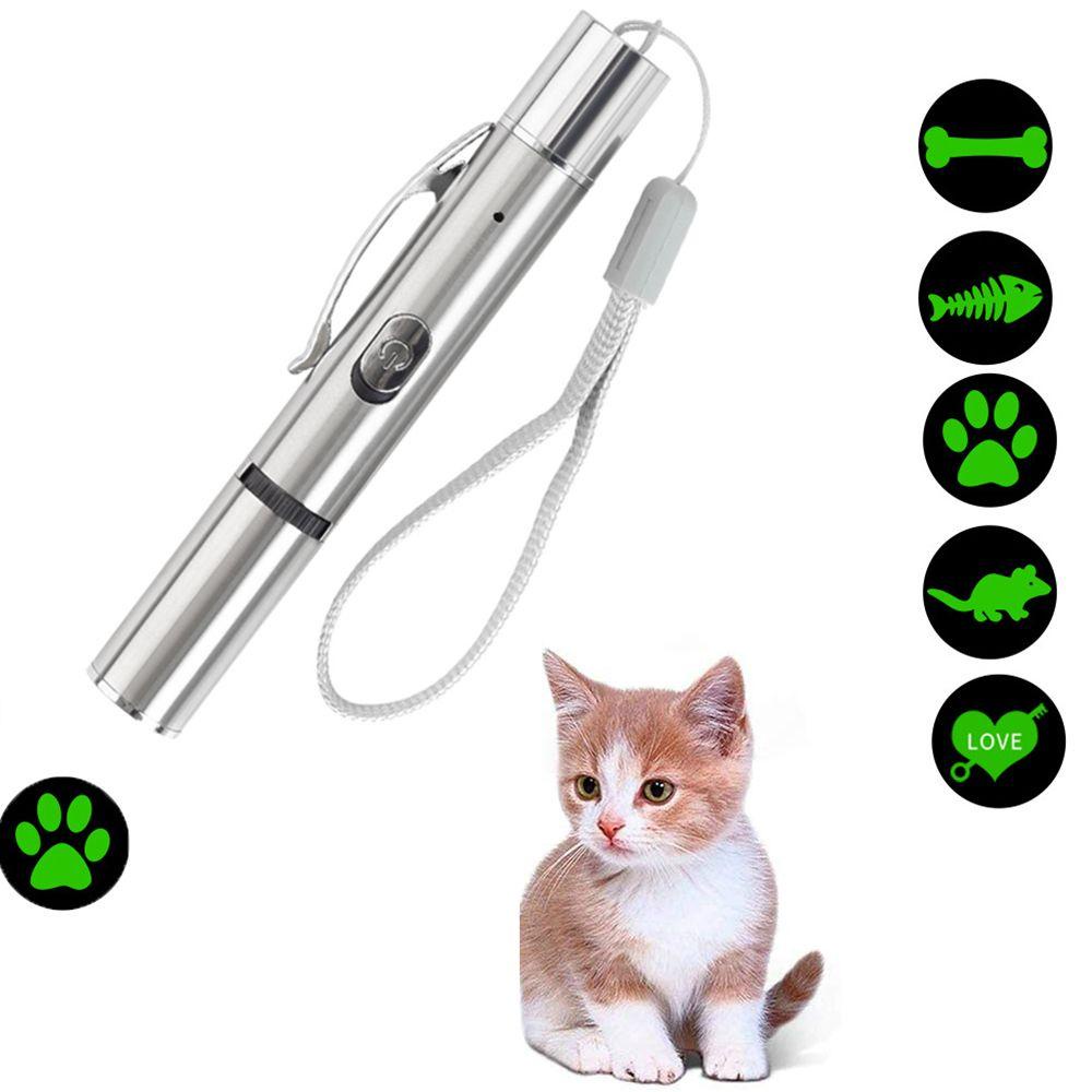 Đồ Chơi Đèn Tương Tác Nhiều Họa Tiết Độc Đáo Kèm Sạc USB Tiện Dụng Cho Mèo Cưng