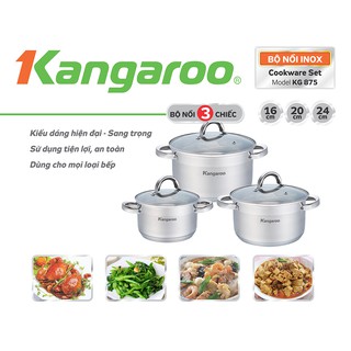 Bộ nồi Inox Kangaroo KG875