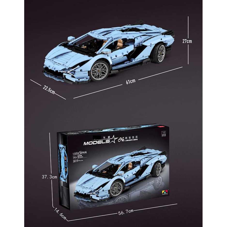 ( CÓ SẴN) lắp ráp mô hình Technic Mould King 13056S SIÊU XE Veneno Lamborghinis XYen Aventador
