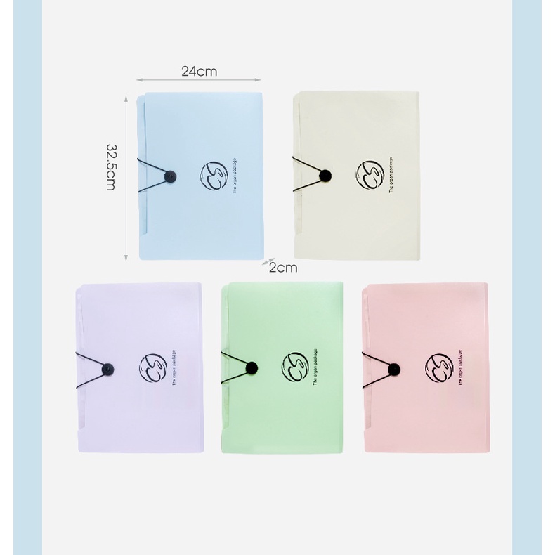 Bìa đựng tài liệu nhiều ngăn MODINA, túi đựng tài liệu 5 8 12 ngăn