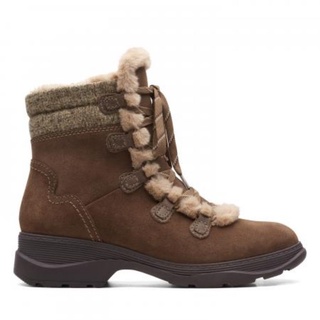 Giày cao cổ nữ Clarks, màu nâu