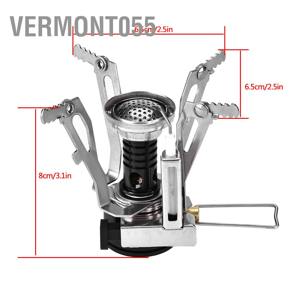 Có thể bán buôn Đầu đốt bếp gas nhỏ nhẹ di động để cắm trại ngoài trời Đi bộ dã ngoại dã ngoại Vermont055 Hàng giao ngay