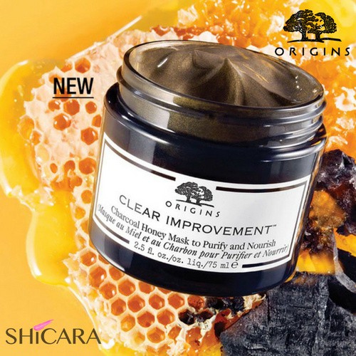 ORIGINS 🌿 Mặt nạ dưỡng da Clear Improvement™ Charcoal Honey Mask to Purify and Nourish