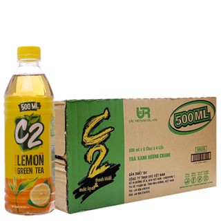 THÙNG24 Trà xanh C2 vị chanh 500ml HSD:28.08.2019