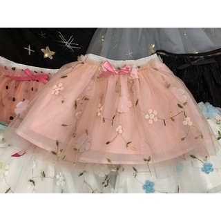 Chân Váy Voan H&M Hồng Phấn Hoa