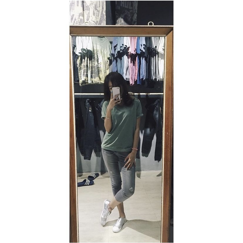 Áo thun trơn basic nhập Thái Lan - Màu pastel - Unisex