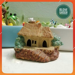 [GIÁ SỐC - GIẢM 30%]Nhà mái rơm làm phụ kiện tiểu cảnh, trang trí bể cá, làm mô hình cho thú cưng, sân vườn