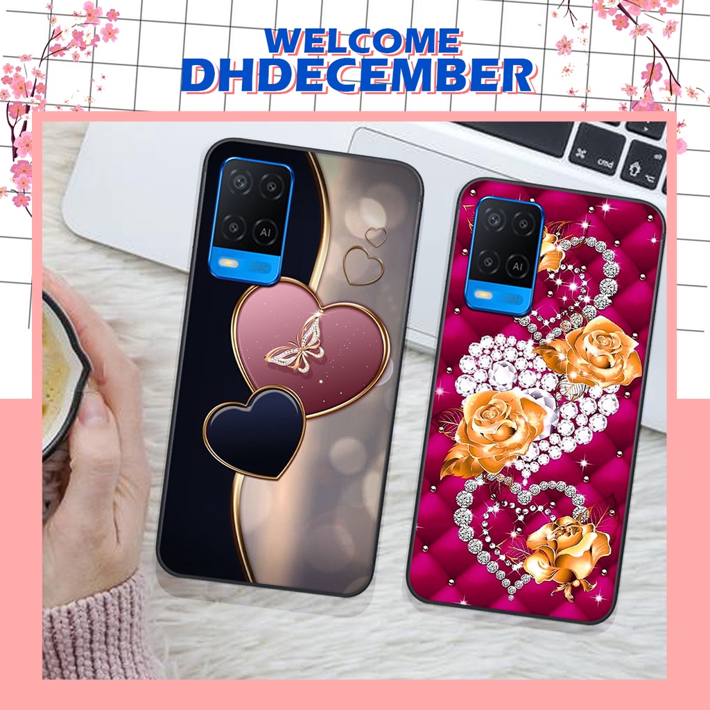 Ốp lưng Oppo A54 in hình hoa tinh tế , mới mẻ DH DECEMBER