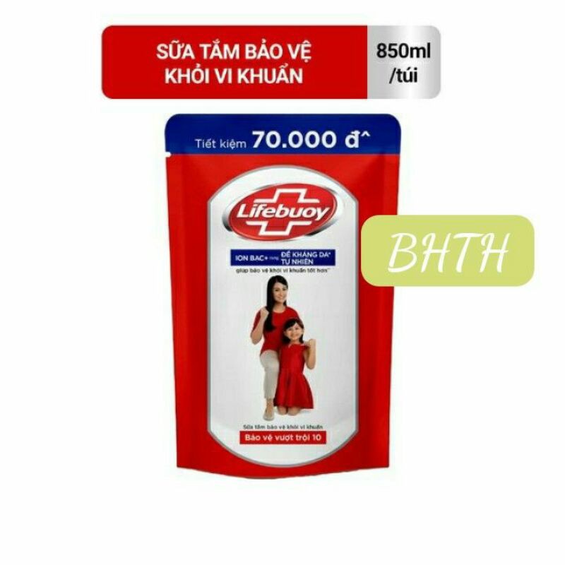 (Hàng đẹp - date mới) Sữa tắm Lifebuoy - Lifebouy túi 850g | BigBuy360 - bigbuy360.vn