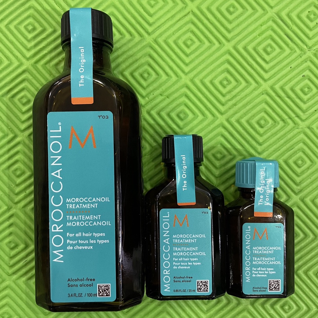 Combo Tinh dầu dưỡng tóc cao cấp Moroccanoil Treatment 100ml + 25ml ( đủ size )