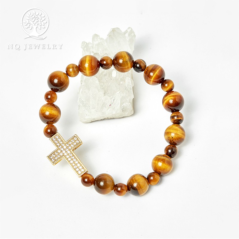 Vòng Mân Côi - Chuỗi Mân Côi MH Vàng Nâu NQ Jewelry