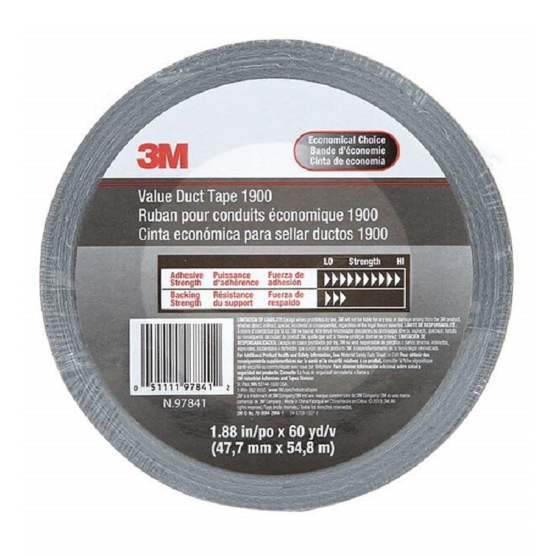 Băng keo vải đa năng chuyên dán che sơn, che chắn, bó ống 47.7mm x 45.7m 3M 1900, dán bịt kín, dán thanh dài, dán cố đị