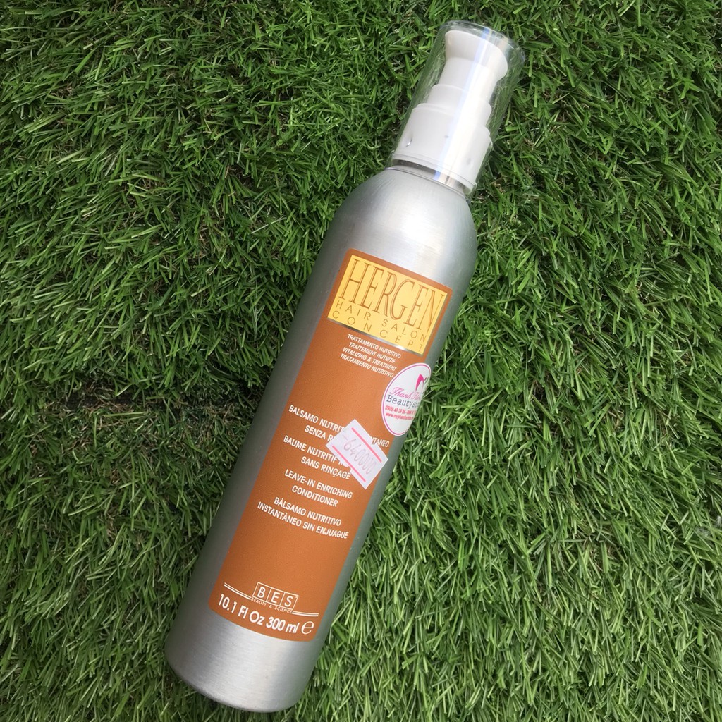 🌾Best Seller🎋 Xả khô dưỡng ( mỡ dưỡng ) bóng tóc mềm mượt Bes Hergen Leave - In Enreaching Conditioner 300ml