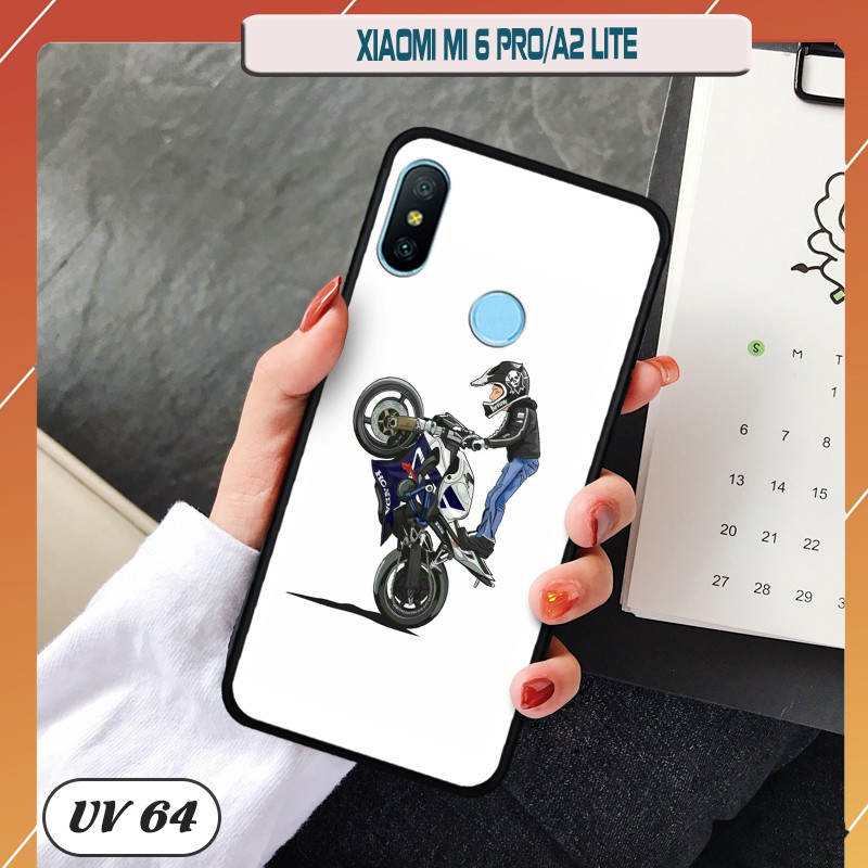 Ốp lưng Xiaomi Redmi 6 Pro/ Mi A2 Lite - lưng nhám viền dẻo