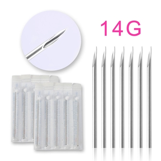 Bộ Kim Xỏ Khuyên Cơ Thể 14g Bằng Thép Không Gỉ
