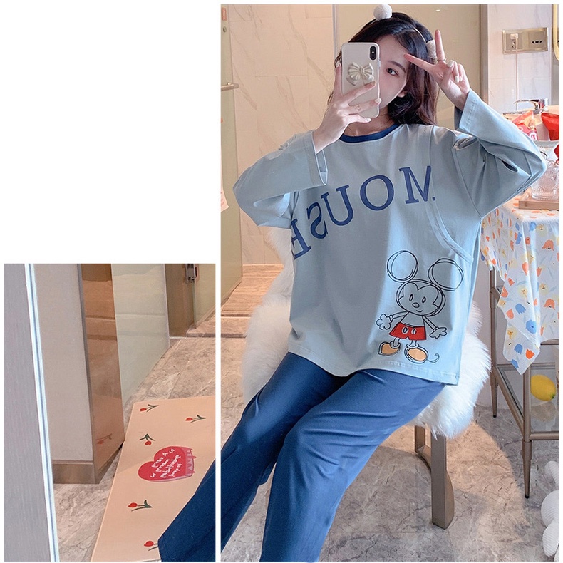 Bộ bầu - bộ sau sinh - chất liệu cotton mềm- mặc nhà thời trang