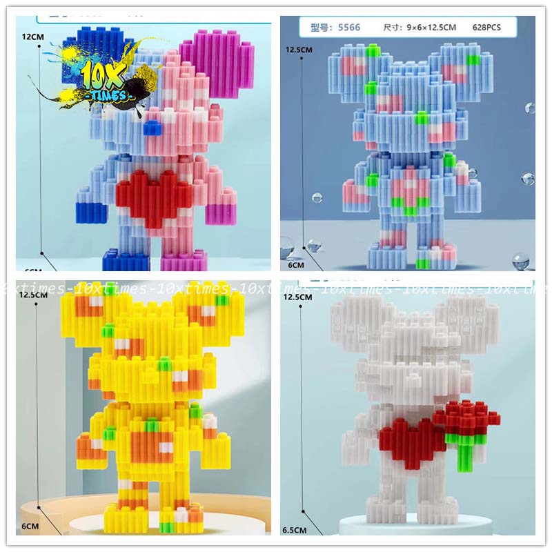 Mô hình bearbrick 12 cm họa tiết hoa quả tặng bạn trai bạn gái 10xtimes