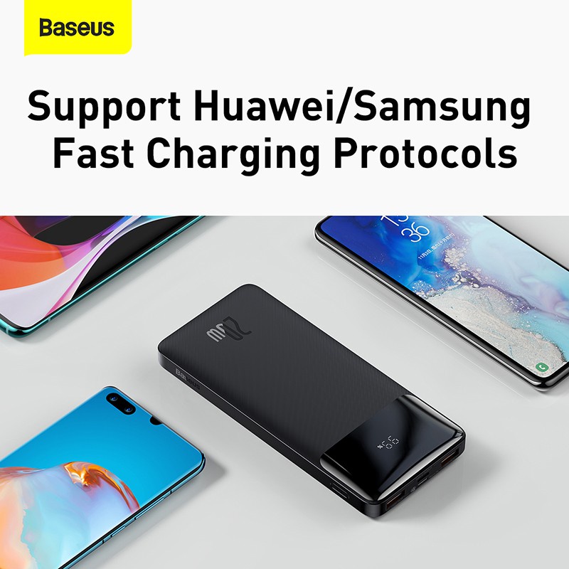 Sạc dự phòng 20000mAh Baseus Bipow Digital Display PPBD20K