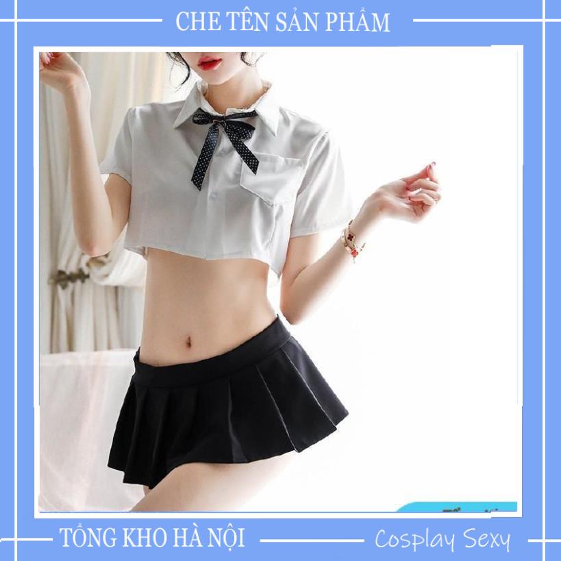 Cosplay Nữ Sinh Sexy Bộ Đồ ngủ Cosplay Anime Học Sinh Nhật Bản Gồm Áo Croptop Và Váy Ngủ Sexy - NS001 TKVN | BigBuy360 - bigbuy360.vn