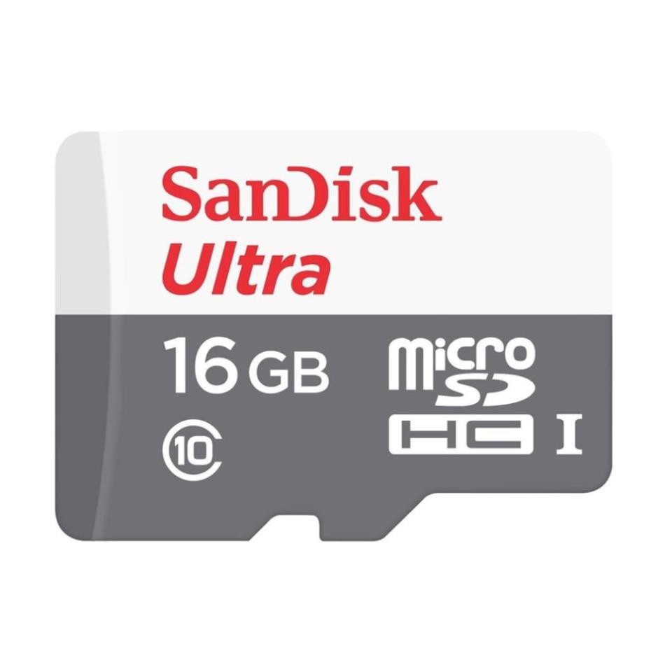 Thẻ nhớ Sandisk 16GB upto 80MB/s - Thẻ sandisk chuyên dụng cho Camera, Máy ảnh....| Bảo Hành 5 Năm