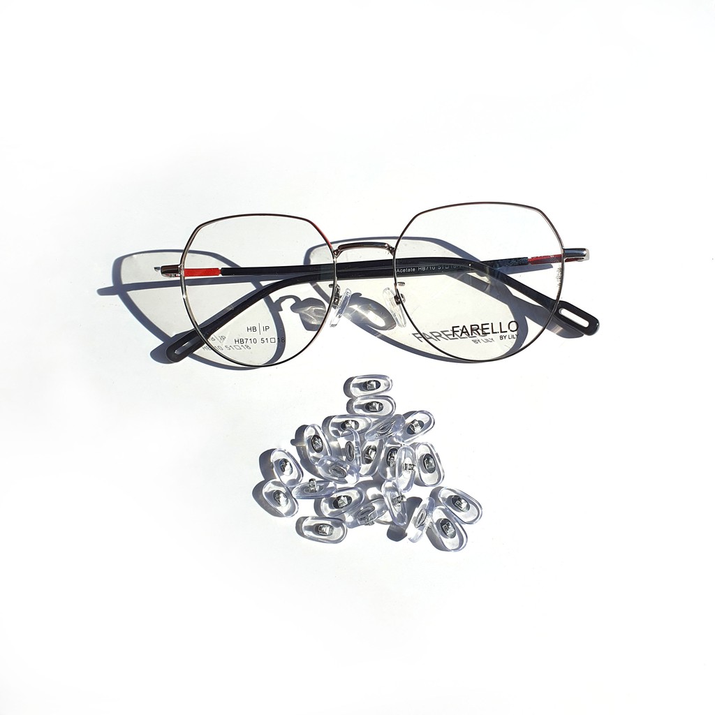 Đệm Mũi Silicon Trắng Trong Gọng Kính Chống Trượt Tiện Lợi Lilyeyewear