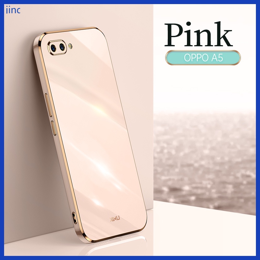 Ốp lưng OPPO A3S A12E case Ốp lưng điện thoại TPU mạ điện cao cấp sang trọng.