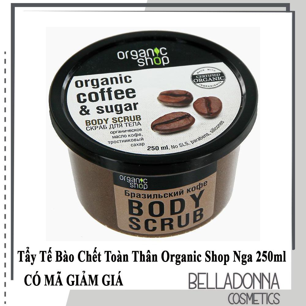 Tẩy Tế Bào Chết Toàn Thân Organic Shop Organic Coffee&Sugar Body Scrub 250mlTẩy tế bào chết cơ thể