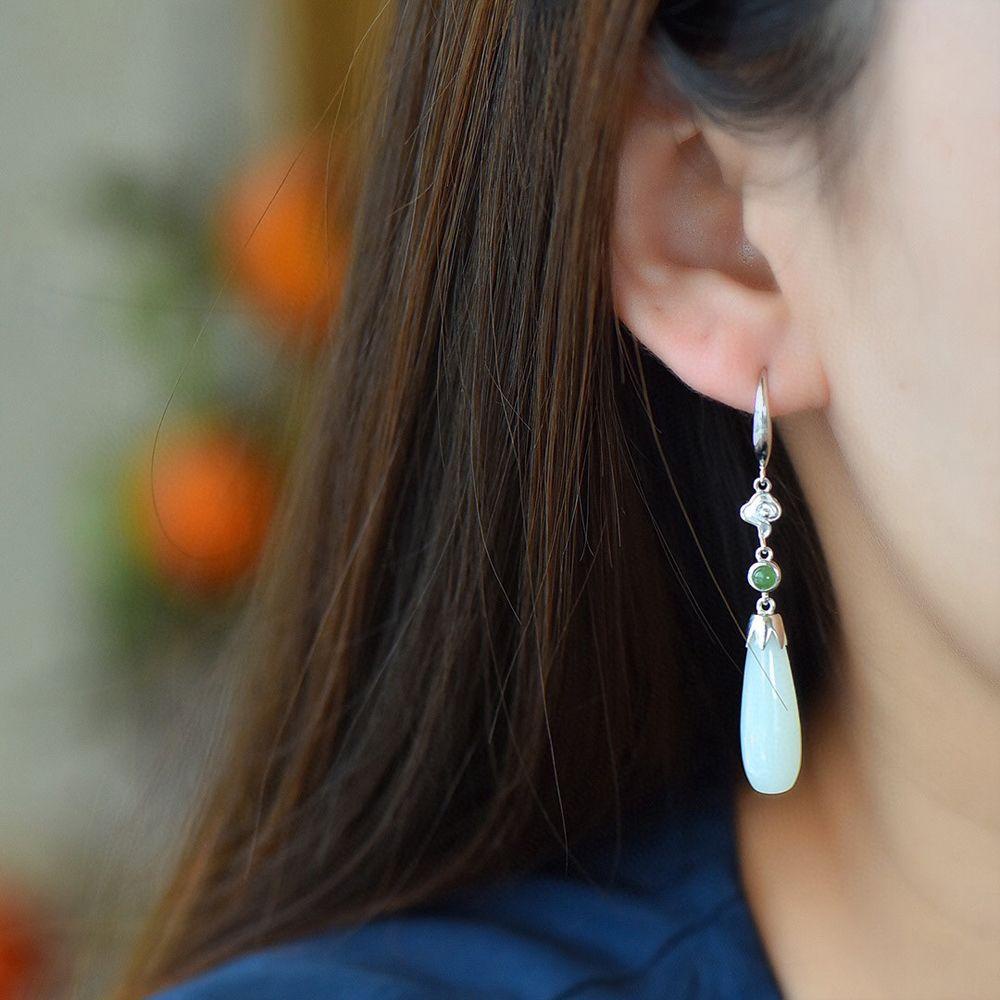 Khuyên Tai Dáng Dài Phong Cách Vintage Sang Trọng Dành Cho Nữ