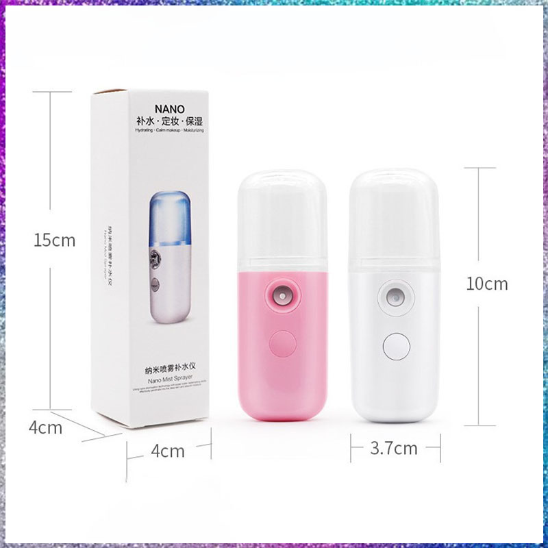 Máy Phun Sương Xông Hơi Mặt NaNo Mini Cầm Tay Hỗ Trợ Dưỡng Da Cấp Ẩm Cho Da