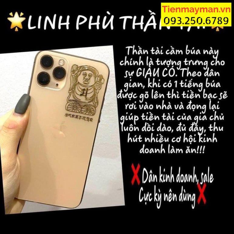 Combo 4 miếng dán điện thoại tài lộc, buôn may bán đắt phù hợp các dòng điện thoại, đẹp lung linh.