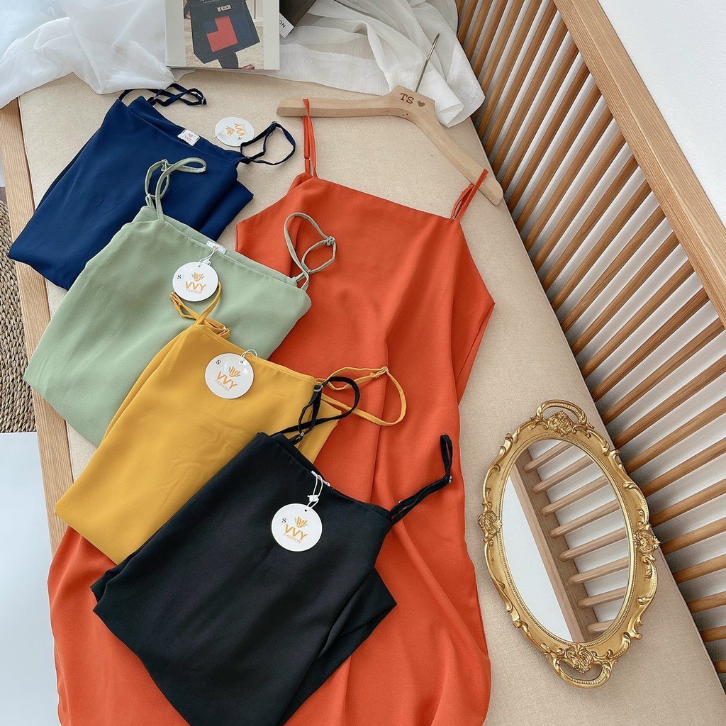 [KÈM QUÀ TẶNG] Váy hai dây dáng suông chất đẹp nhiều màu [s] | BigBuy360 - bigbuy360.vn